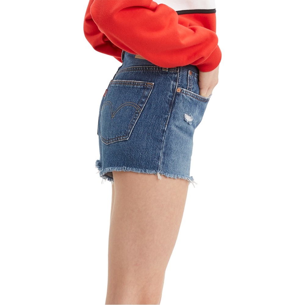 ❤️ Levi's Womens 501 High-Rise Shorts Sansome Muse - Picture 6 of 10